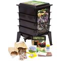Black Worm Composter with Compost Tea Spigot - ...