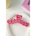 Rose Red Valentines Heart Shaped Large Hair Claw