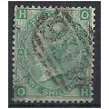 1865 SG101 1/- Green Plate 4 Good/Fine Used Che...