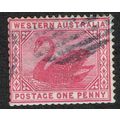 Western Australia 1885 1d Carmine wmk C of A SG...