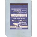 MN Minneapolis Matchcover Twin City Concrete Pi...