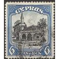 Cyprus 1934 SG140 6pi Black & Blue Fine Used .