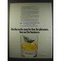 1991 Credit Guarantee Ad - On the rocks may be fine for pleasure