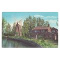 HUNSETT MILL, NORFOLK BROADS used vintage postc...