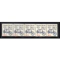 2266 24.1c Tandem Bicycle Very Fine MNH Dry Gum...