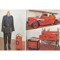 Sandringham Fire Brigade Uniform Engines Postcard