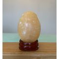 2" Calcite Crystal Egg Yellow Healing Chakra St...