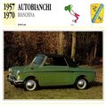Collectors Club card. Classic Cars. Autobianchi...