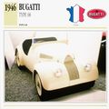 Collectors Club card. Classic Cars. Bugatti Typ...