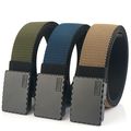 Double-sided elastic waist woven belt casual fa...