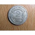 France Republic 1945B 2 Francs Coin