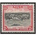 Niue 1950 SG115 2d Black & Carmine Mounted Mint...