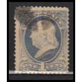 Used 206 1c Benjamin Franklin Barely Clears RA0366