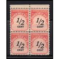 J88 1/2c Postage Due Fine MNH Blk/4 O7083