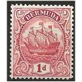 Bermuda 1934 SG79a 1d Carmine-Lake Mounted Mint...