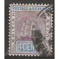 British Guiana 1889 SG195 4c Dull Purple & Ultr...