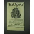 1908 Hotel Marseille Ad - Broadway New York