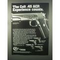1982 Colt MK IV Series 70 Government Model Pistol Ad