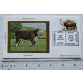 1984 first day cover silk Hereford Bull, Herefo...