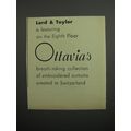 1952 Lord & Taylor Ottavia's Curtains Advertise...