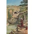 Pool Of Siloam Antique Oilette Postcard