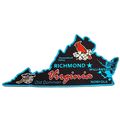 Virginia The Old Dominion State Foil Fridge Magnet