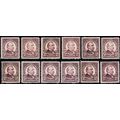 564, Mint NH 12¢ F-VF Lot of 12 Fresh Stamps CV...