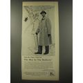 1956 Burberry Coat Ad - Stop the Super Chief for The Man in the Burberry