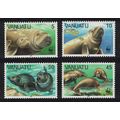 Vanuatu WWF Dugong Manatee 4v 1988 MNH SG#492-4...