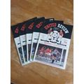 X 5 Manchester United Vintage Football Programmes.