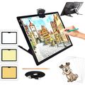 A3 Light Pad, Rechargeable Light Board for Diam...