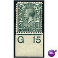 1913 SG379 4d Grey Green G15 Control Mounted Mint