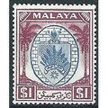 Negri Sembilan 1949 SG60 $1 Blue & Purple Mount...