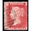 1858 sg43 1d Plate 92 GOOD/FINE USED (D J) PR1