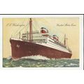 United States Lines SS WASHINGTON Company Art P...
