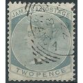 Jamaica 1885 SG20 2d Grey Wmk Crown CA Fine Use...