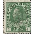 CANADA, King George V, green 1913, 1c