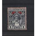 Zanzibar.SG189 1a Indigo.Mounted Mint.Jul24