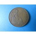 1934 GEORGE V ONE PENNY FREE POST. (a) AAF