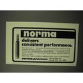 1975 Norma Ammunition Ad - Consistent Performance