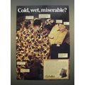 1986 Cabela's Outdoor Clothing Ad - Cold, Wet, ...