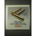 1990 Federal Cartridge Ad - Can't Afford to Miss
