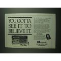 1994 Hornady Vector Illuminated Trajectory Ammunition Ad - See it to Believe It