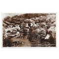 REAL PHOTO POSTCARD OF ROCK GARDENS EIRIAS PARK...