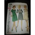 Vintage Simplicity 6114 Misses Dress W/Detachab...