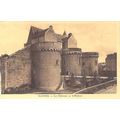 Nantes Le Chateau France Postcard unused edge d...