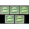 568, Mint FVF NH 25¢ FIVE PO FRESH Stamps CV $1...