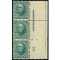 273, Mint PL# & Imprint strip of three - Fine O...