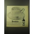 1960 Pedro Domecq Fundador Brandy Advertisement - Make it Royale