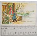1966 Dutch New Year Greetings postcard - man & ...
